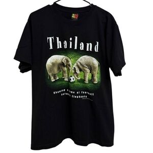 JOLIGOLF Thailand Elephant Soccer Graphic Tee Large